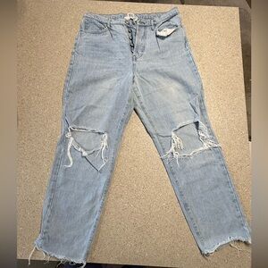 BDG Light Blue Distressed Boyfriend Jeans by Urban Outfitters